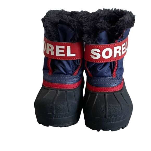 SOREL Baby Toddler Snow Commander Waterproof Winter Snow Boot Red Blue Black 5 - Picture 5 of 8